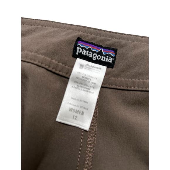 Patagonia Worn Wear Planing Boardshorts Women’s Size 12 Stretch Brown Y2K Beach - Picture 3 of 11